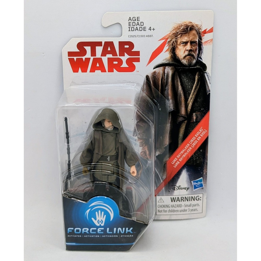 Star Wars Force Link Luke Skywalker (Jedi Exile) 3.75 Figure The Last Jedi